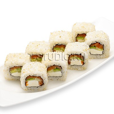 Ролл Филадельфия в кунжуте