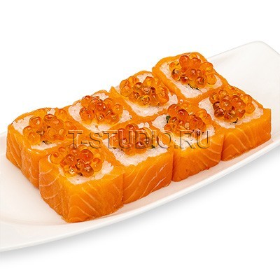 Ролл Сяке Икура Делюкс