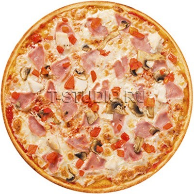 Пицца С ветчиной и гребешком / 30 см.