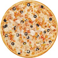 Пицца С крабом и гребешком