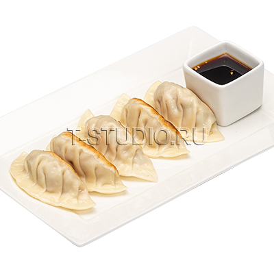 Гёдза с креветкой и овощами