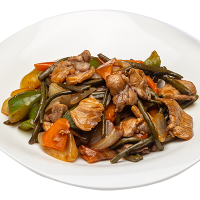 Папоротник со свининой