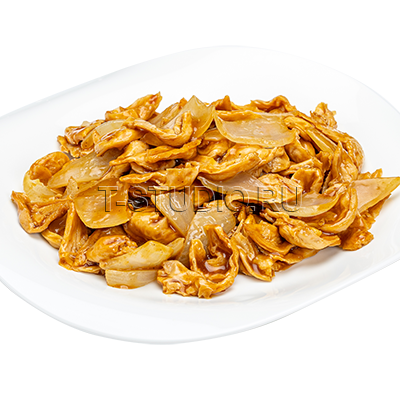 Соевое мясо с луком