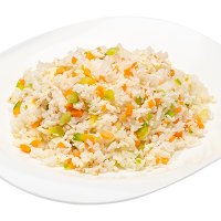 Рис с овощами и яйцом