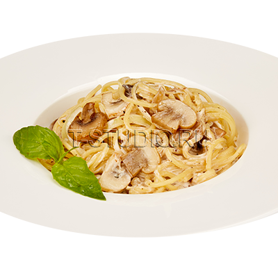 Паста с курицей и грибами