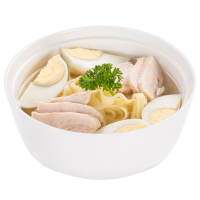 Суп-лапша с курицей и яйцом