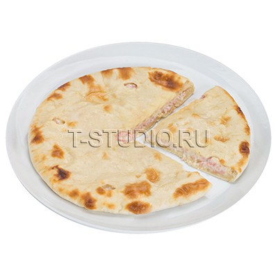 Осетинский пирог с ветчиной и сыром