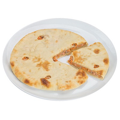 Осетинский пирог с лососем и луком