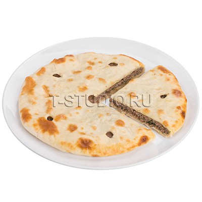 Осетинский пирог с мясом и зеленью